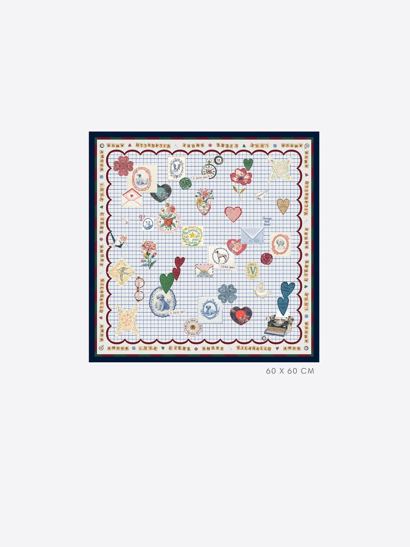 Mini Love Silk Scarf 34200