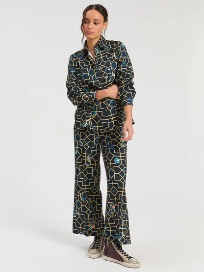 34238-34210 Bamboo Navy Shirt and Pant Set 34238-34210