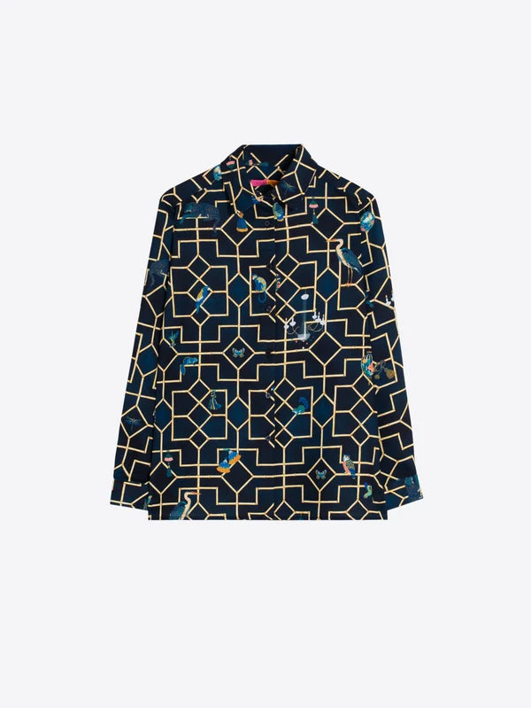 34238-34210 Bamboo Navy Shirt and Pant Set 34238-34210