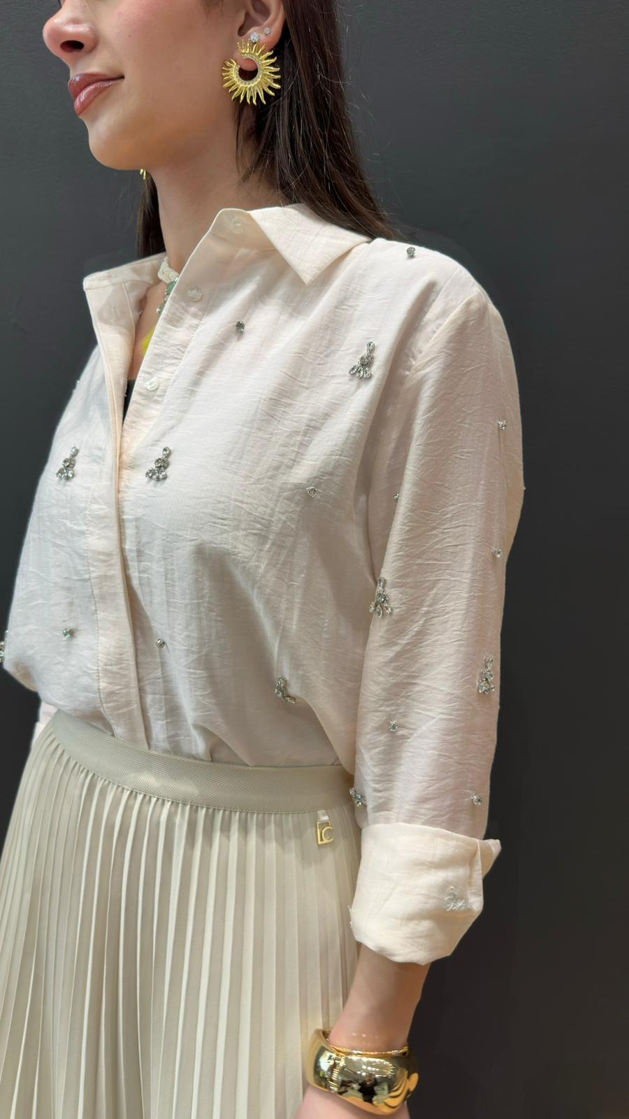 MS2615019 Oversized Shirt قميص واسع - Brown Loft