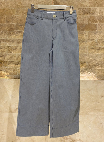 LS2602036/4016 Pinstripe Jacket and Pants سترة وبنطال مخطط - Brown Loft