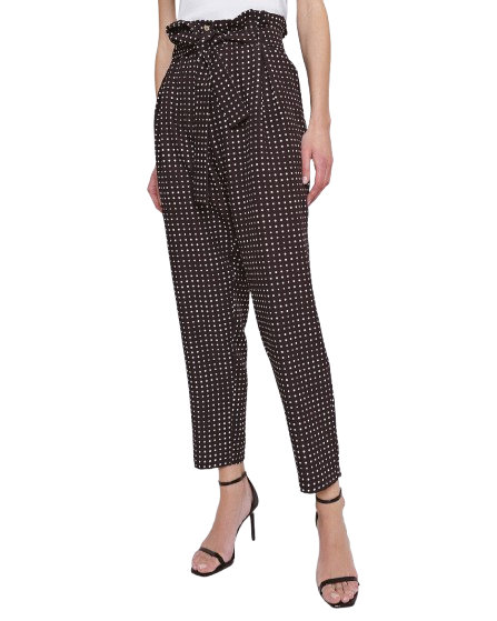 43-5070 (Polka Dot Pleated Pants) سروال بولكا دوت مطوي