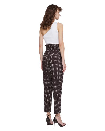 43-5070 (Polka Dot Pleated Pants) سروال بولكا دوت مطوي