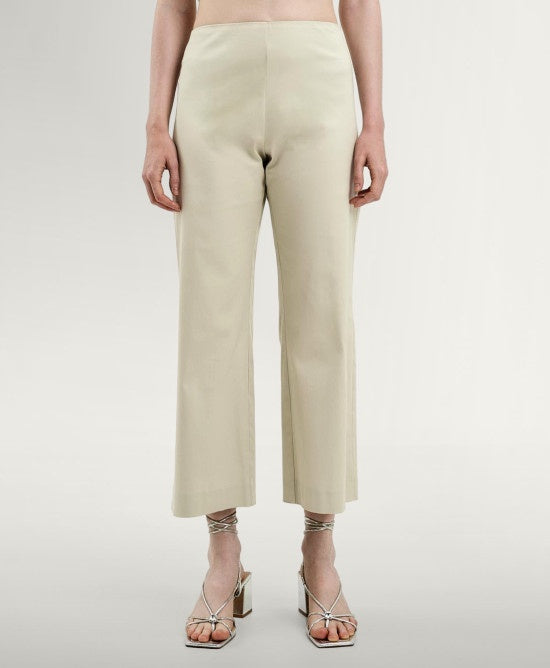 43-5127 Cropped Gabardine Wide Leg Pants بنطال جبردين قصير بأرجل واسعة