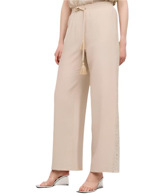 43-5182 (Wide Leg Pants with Sequins) بنطال واسع الساق مزين بالترتر