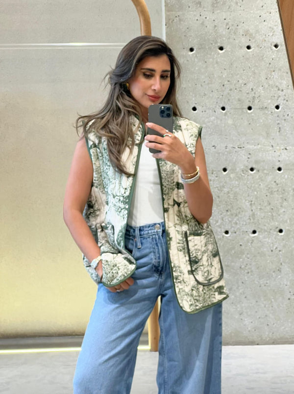 7293-2 Animal Printed Vest