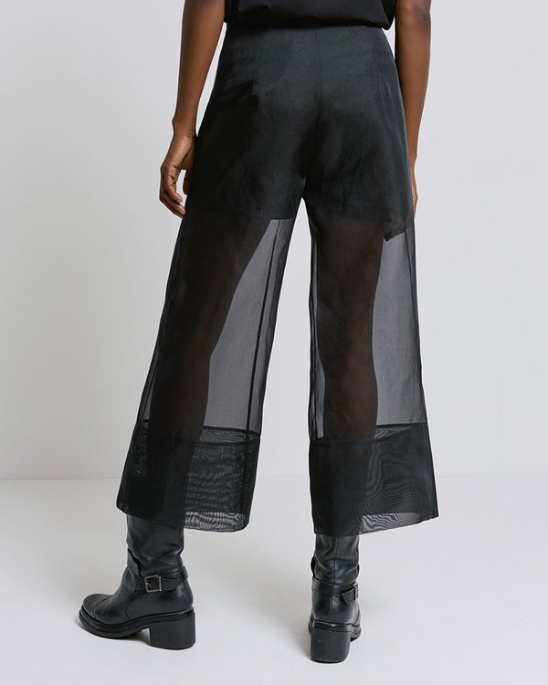 44-5058 Organza Cropped Pants الأورجانزا السراويل اقتصاص