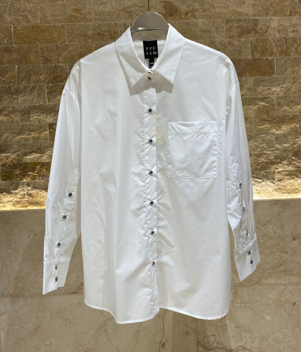 44-7033 Shirt with Side Buttons قميص بأزرار جانبية