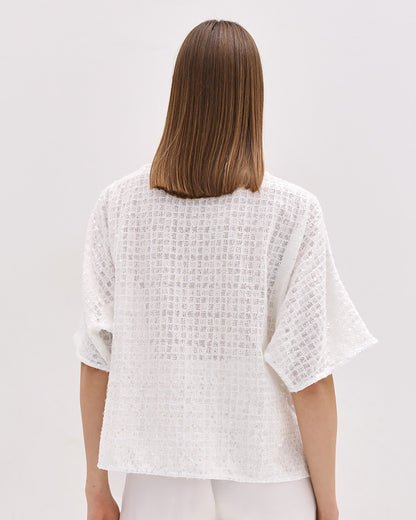 53-2167 Sequins Tops بلوزات مزينة بالترتر - Brown Loft
