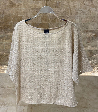 53-2167 Sequins Tops بلوزات مزينة بالترتر - Brown Loft