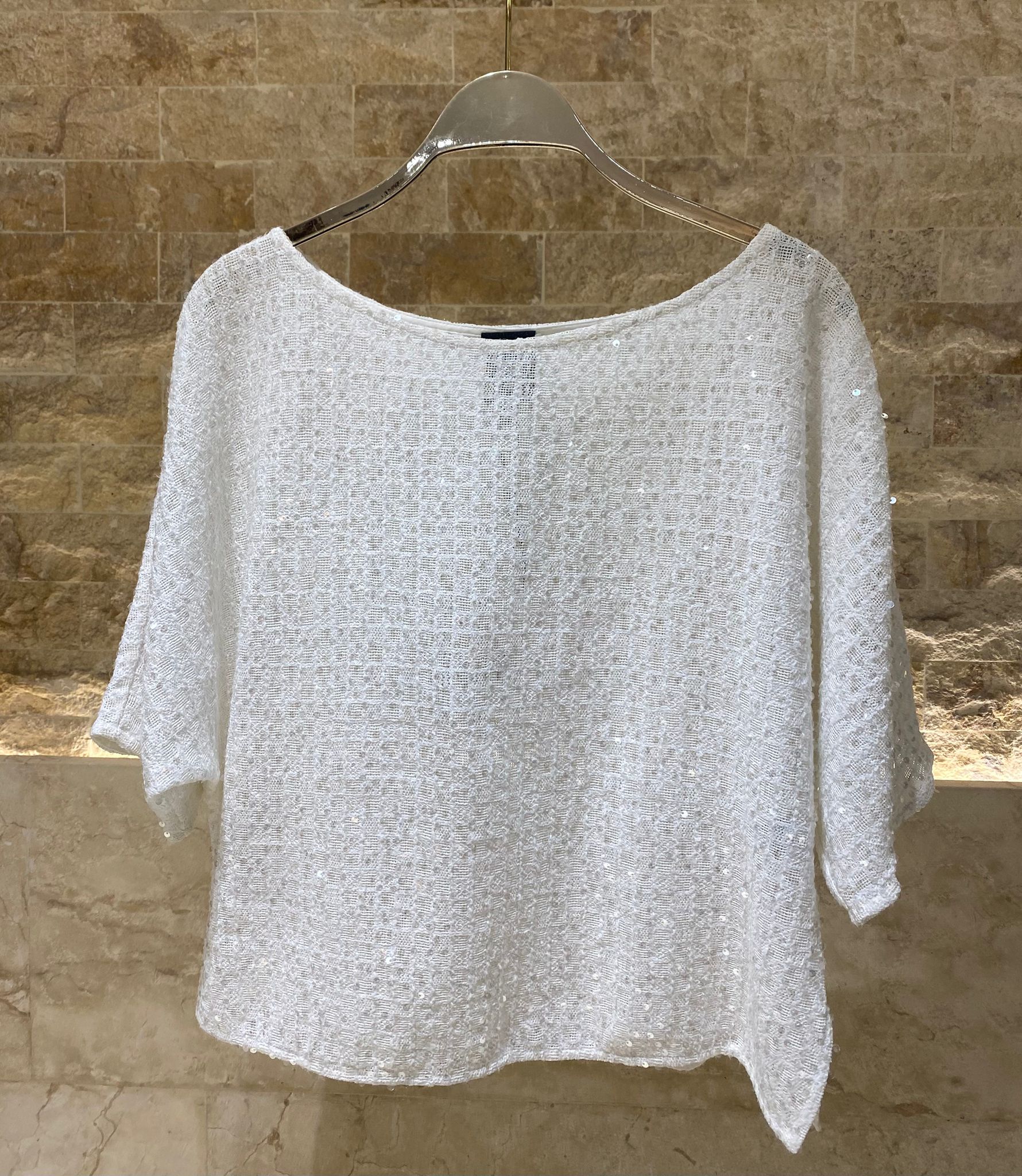 53-2167 Sequins Tops بلوزات مزينة بالترتر - Brown Loft