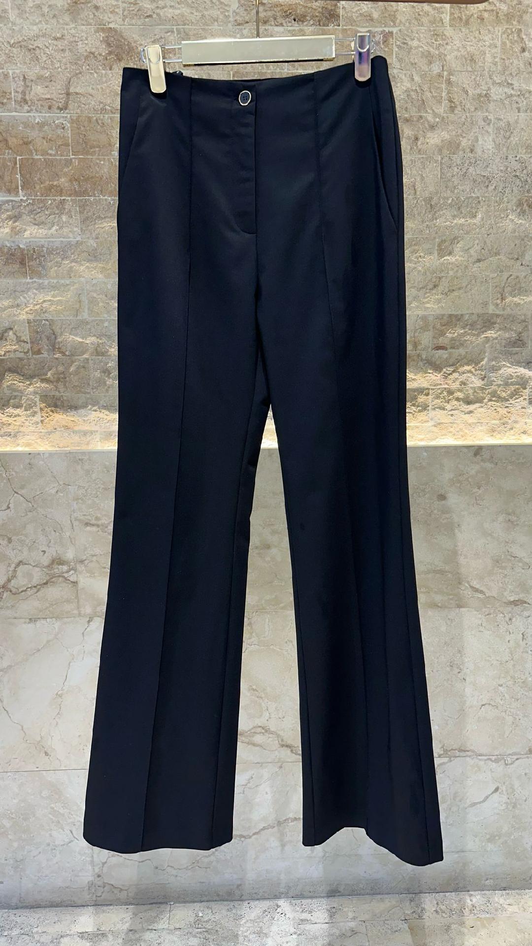 53-5028 High Waist Slightly Flare Pants - Brown Loft