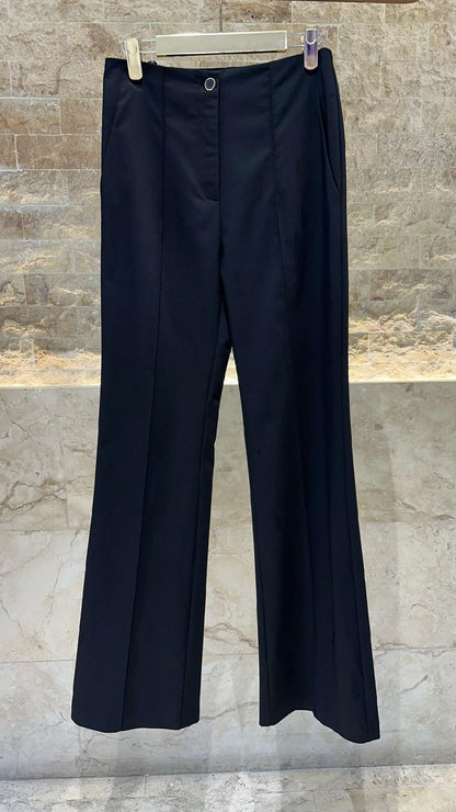 53-5028 High Waist Slightly Flare Pants - Brown Loft
