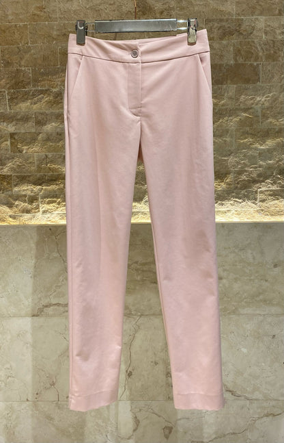 53-5100 Buttoned Zippered Straight Leg Ankle Pants - Brown Loft