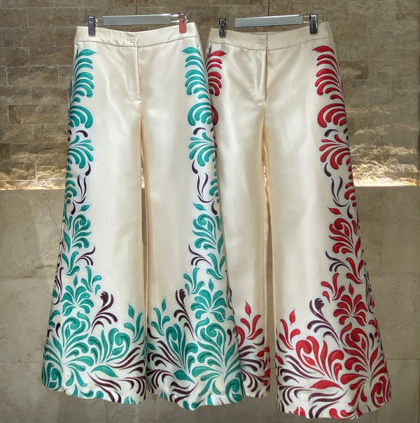 53-5127  Distinctive Printed Flare Pants بنطلون واسع مطبوع مميز