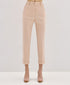 53-5150 High Waist Ankle Length Pants - Brown Loft