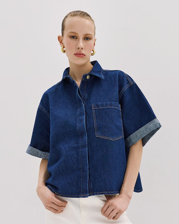 Oversized Denim Jacket - 53-8031