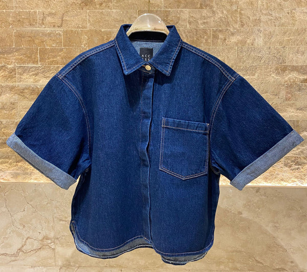 Oversized Denim Jacket - 53-8031