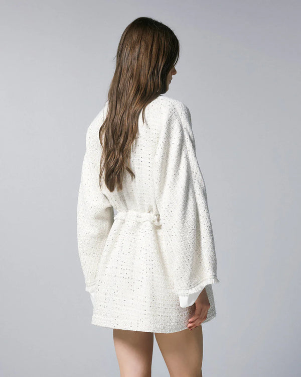 54-1007 Tweed Lurex Sequins Jacket سترة تويد مزينة بترتر لوريكس