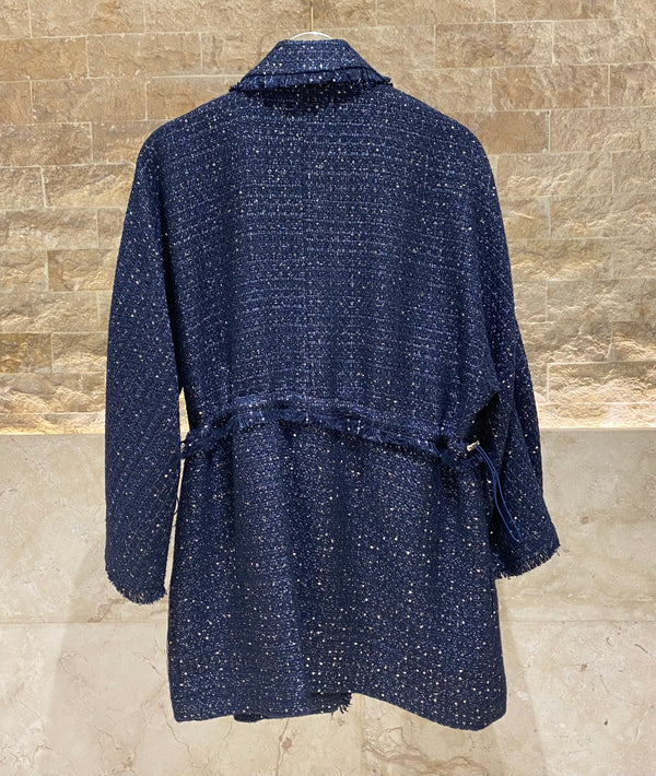 54-1007 Tweed Lurex Sequins Jacket سترة تويد مزينة بترتر لوريكس