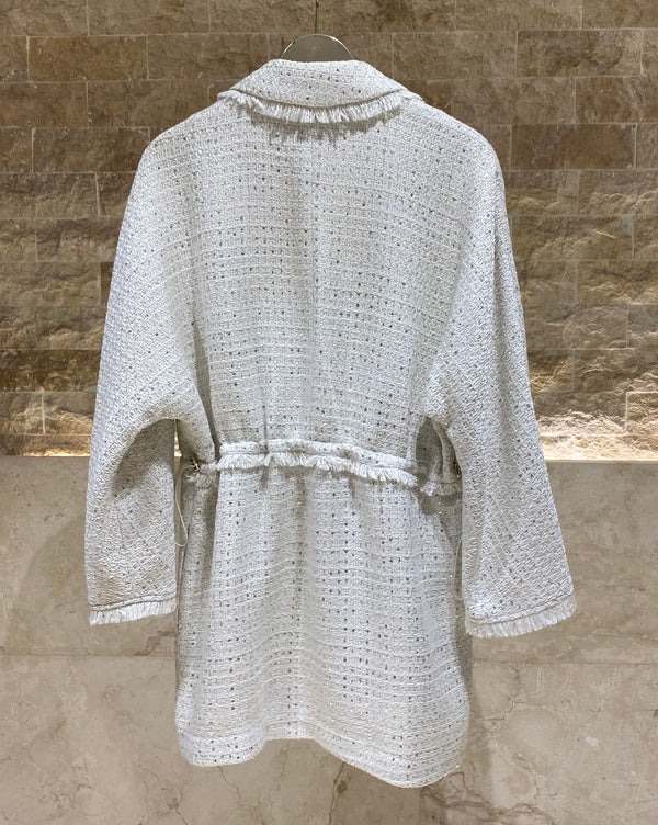 54-1007 Tweed Lurex Sequins Jacket سترة تويد مزينة بترتر لوريكس