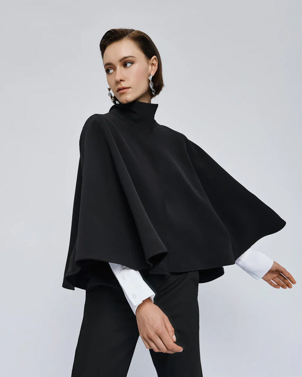 54-1037 Oversized Cape Jacket سترة كيب كبيرة الحجم