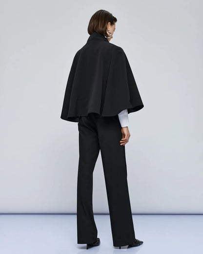 54-1037 Oversized Cape Jacket - Brown Loft