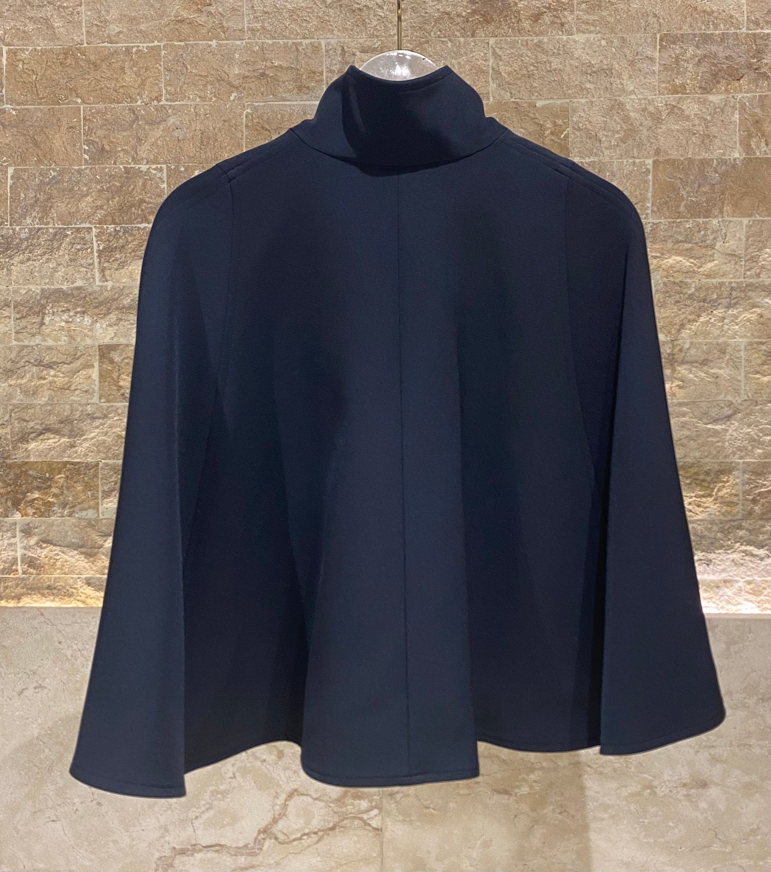 54-1037 Oversized Cape Jacket - Brown Loft