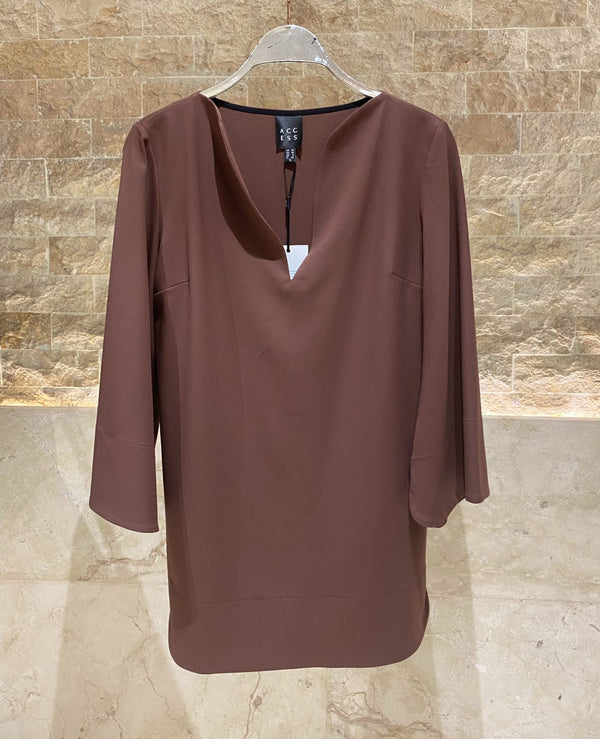 54-2072/5038 Long Top and Flare Pants بلوزة طويلة وبنطال واسع