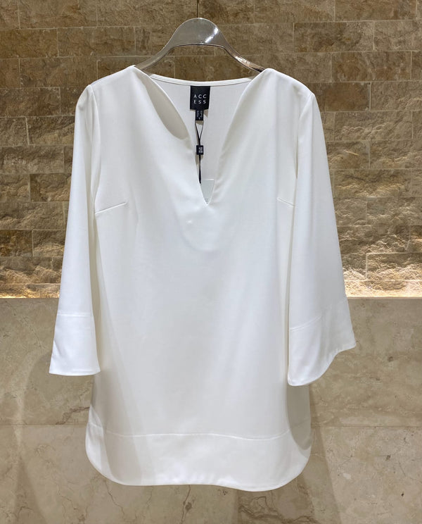 54-2072/5038 Long Top and Flare Pants بلوزة طويلة وبنطال واسع