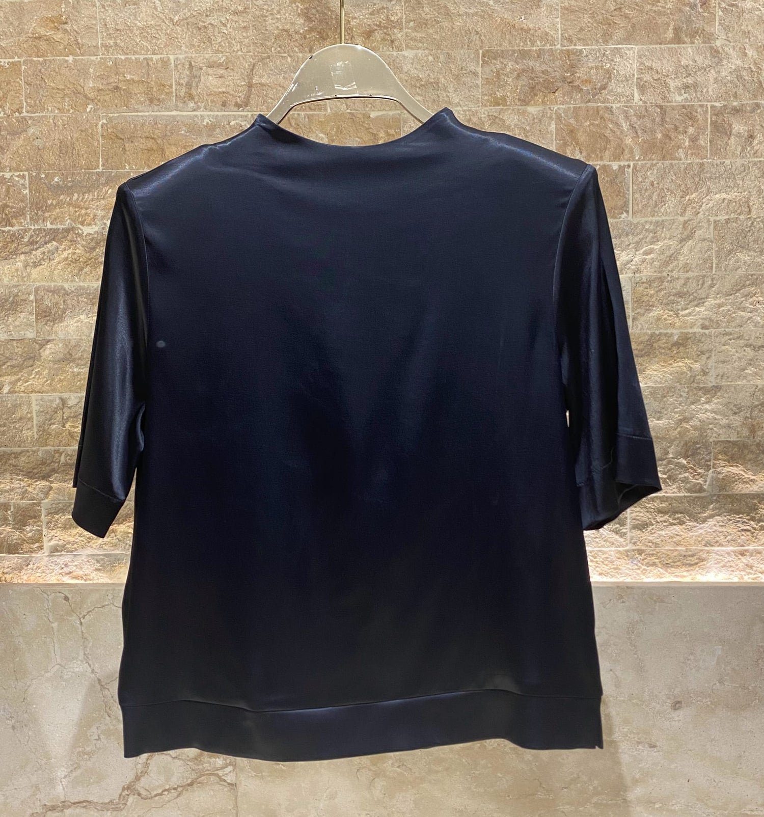 54-2112 Satin Top - Brown Loft