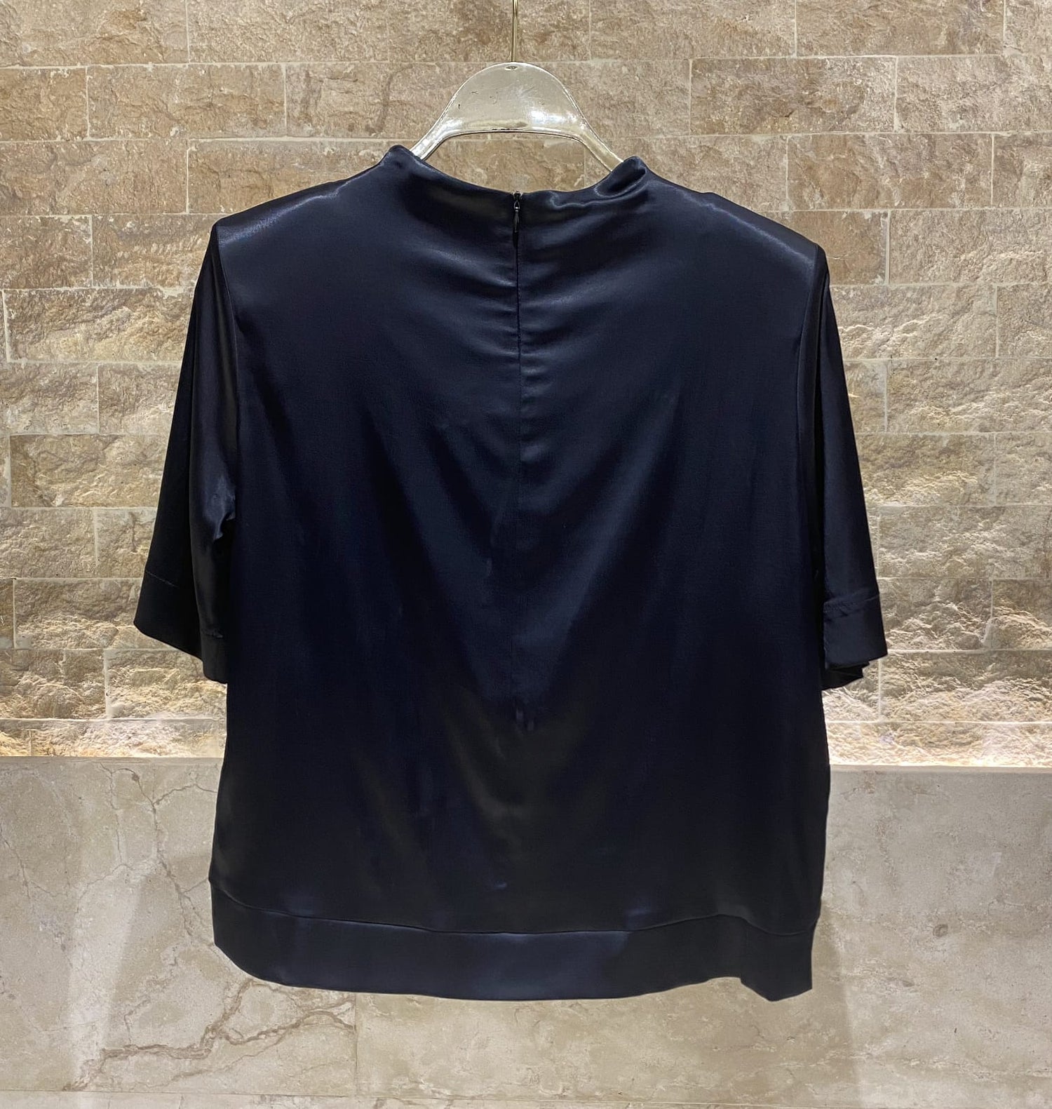 54-2112 Satin Top - Brown Loft