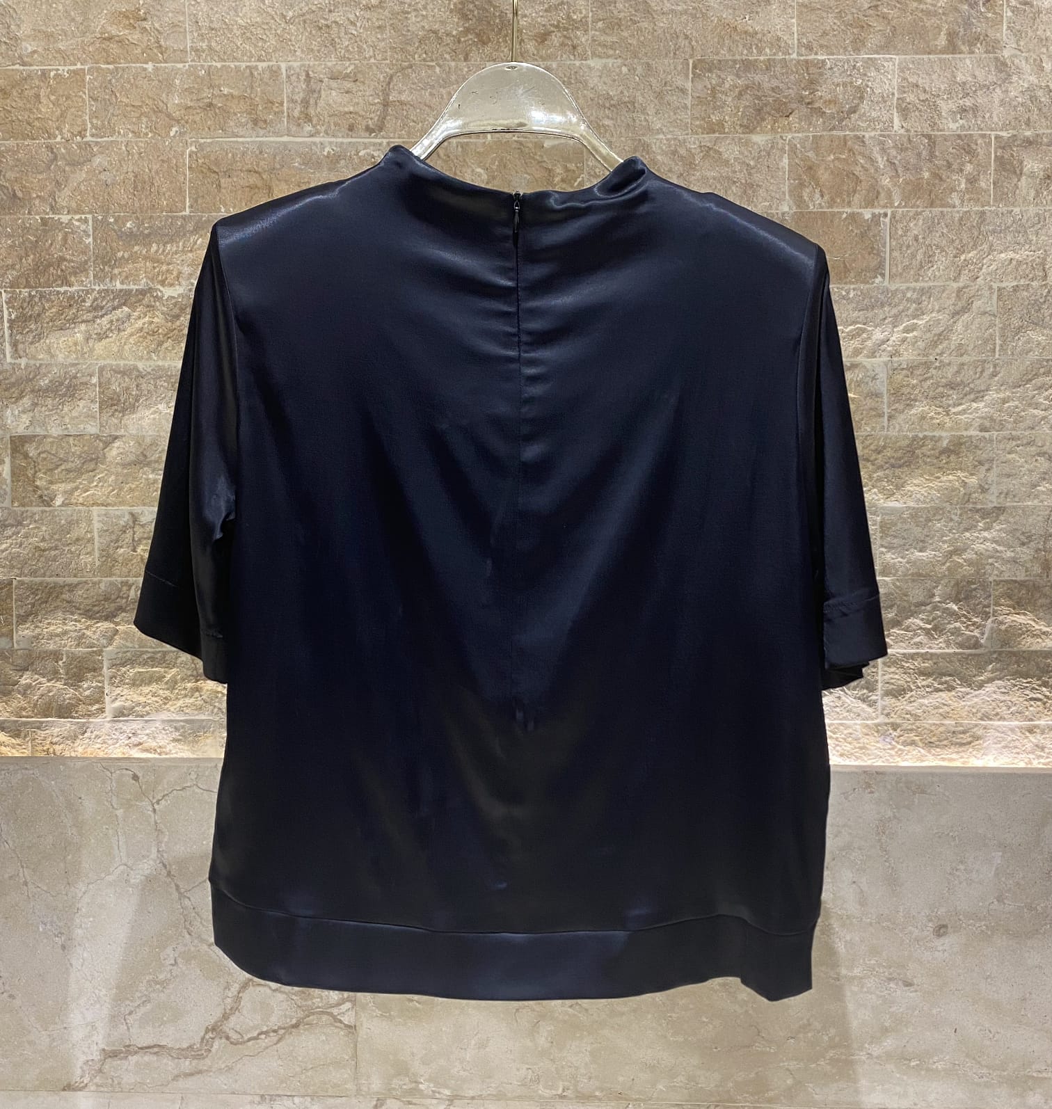 54-2112 Satin Top - Brown Loft
