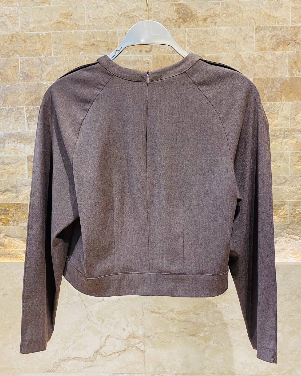 54-2124 Cropped Top - Brown Loft
