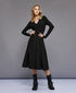 54-3022 Long Belted Dress - Brown Loft
