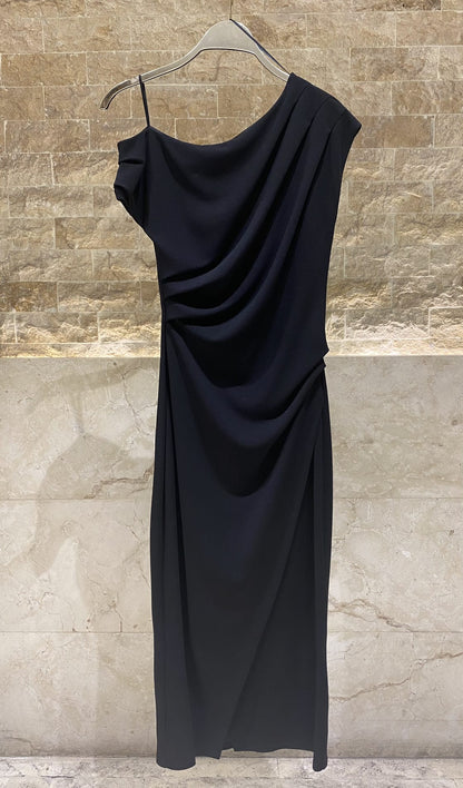 54-3351 Off Shoulder Midi Pencil Dress - Brown Loft