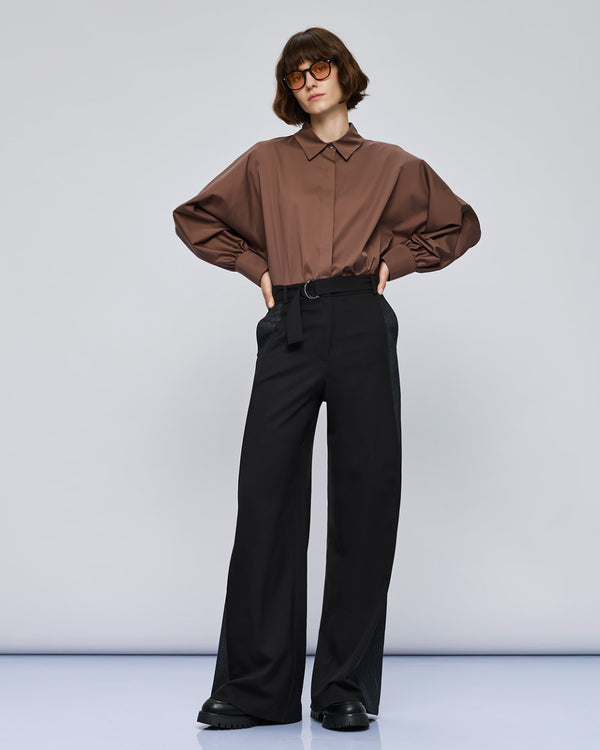 54-5003 Pants with Denim details بنطال بتفاصيل من الدنيم