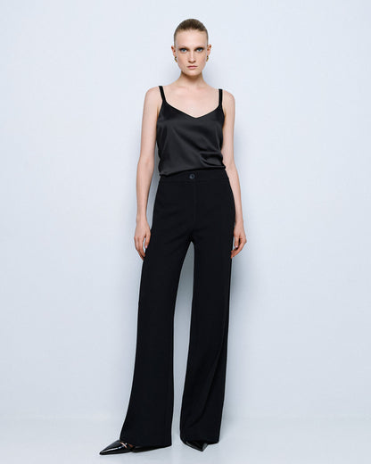 54-5035 Elegant Wide Leg Pants - Brown Loft