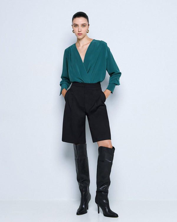 54-5040  Pleated Bermuda Short شورت برمودا مطوي