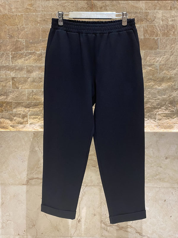 54-2155/5118  Asymmetric Top with Elastic Waistband Pants بلوزة غير متماثلة مع بنطال بخصر مطاطي