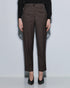 54-5120 Chic Pants with Rhinestone Details - Brown Loft