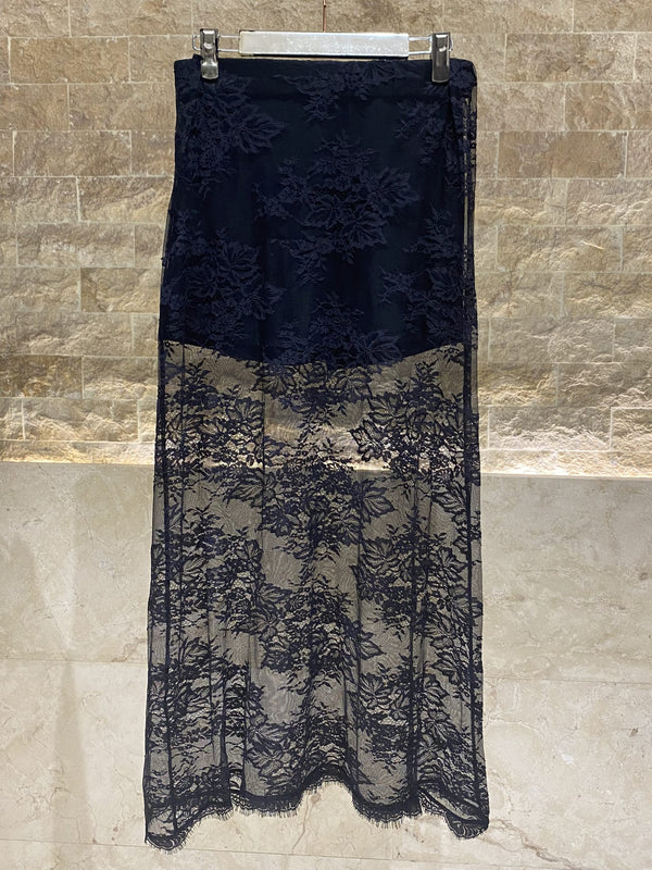 54-6005 Maxi Lace Skirt تنورة دانتيل ماكسي