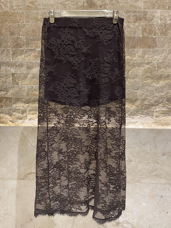 54-6005 Maxi Lace Skirt تنورة دانتيل ماكسي
