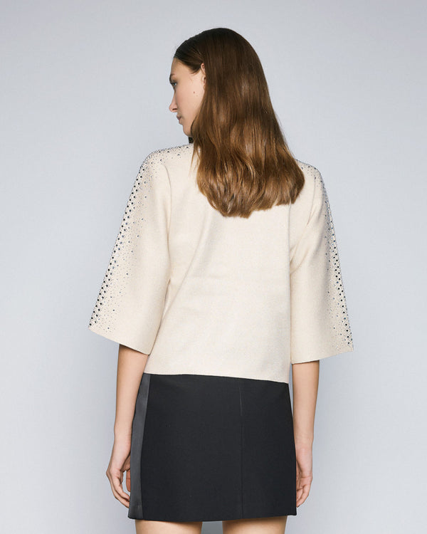 54-8043 Knit Lurex Top بلوزة محبوكة من خيوط اللوريكس