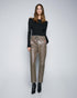 54-8081 Faux Leather Pants - Brown Loft