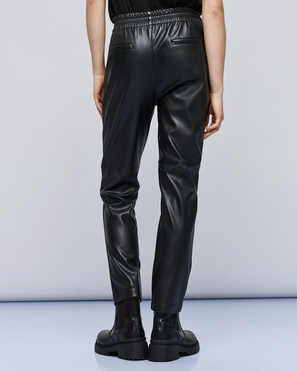 54-8081 Faux Leather Pants - Brown Loft