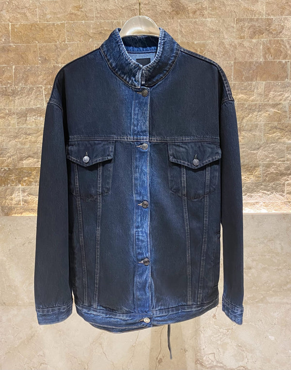 54-8204  Oversized Denim Jacket سترة جينز كبيرة الحجم