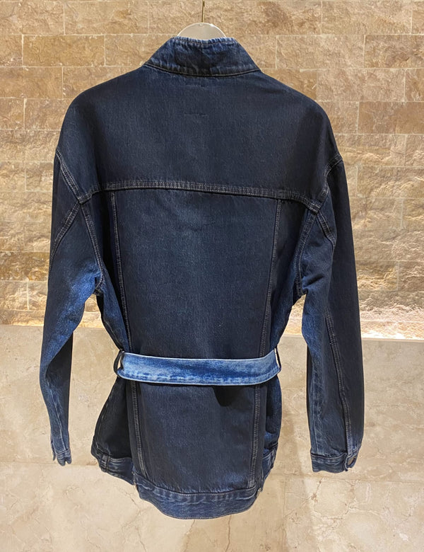 54-8204  Oversized Denim Jacket سترة جينز كبيرة الحجم