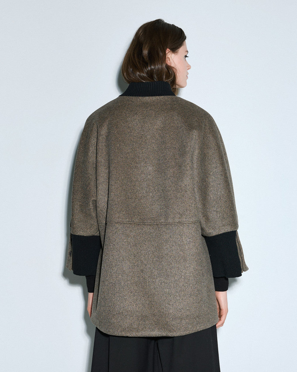 54-9018 Oversized Coat - Brown Loft