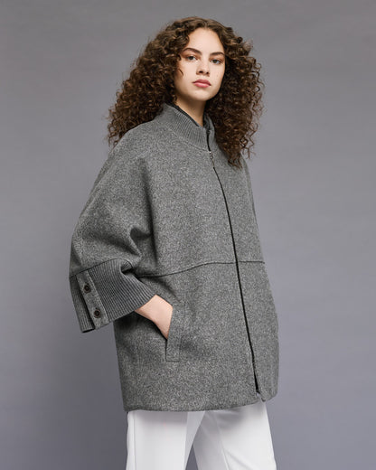 54-9018 Oversized Coat - Brown Loft